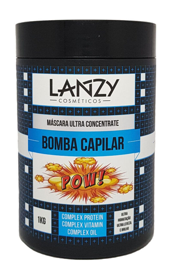 Máscara Ultra Hidratação bomba Capilar 1kg Lanzy - Image 3
