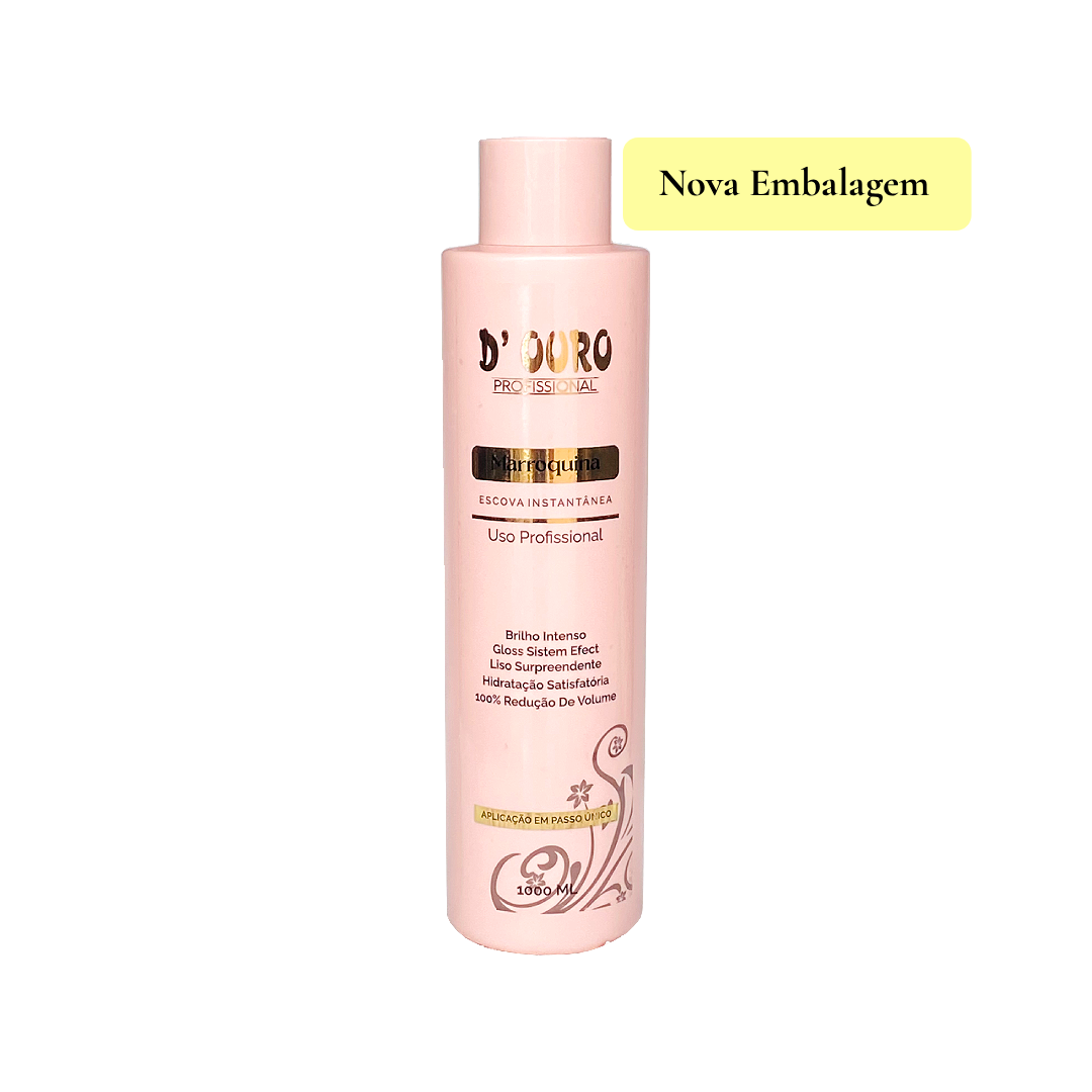 Escova Progressiva D Ouro Profissional Marroquina 1000ml Top