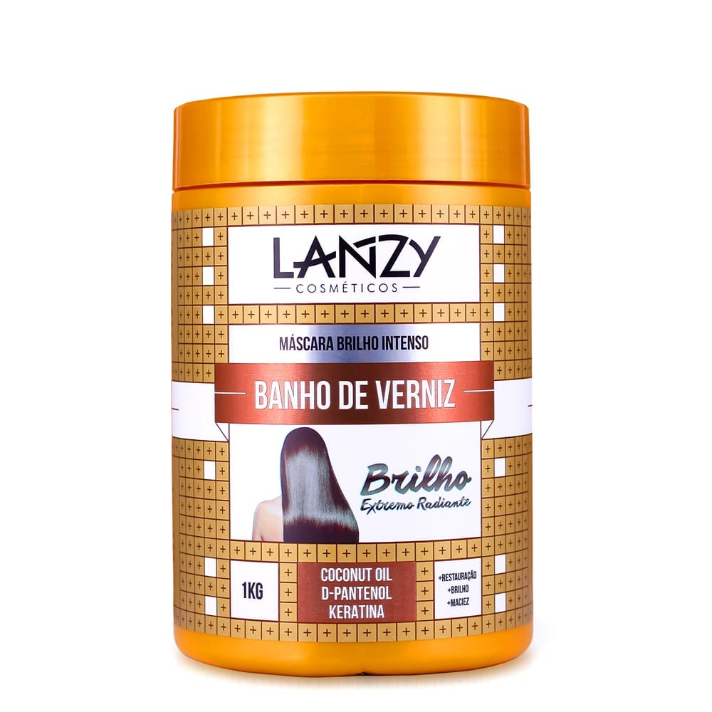 Banho De Verniz Máscara Capilar Lanzy 1kg
