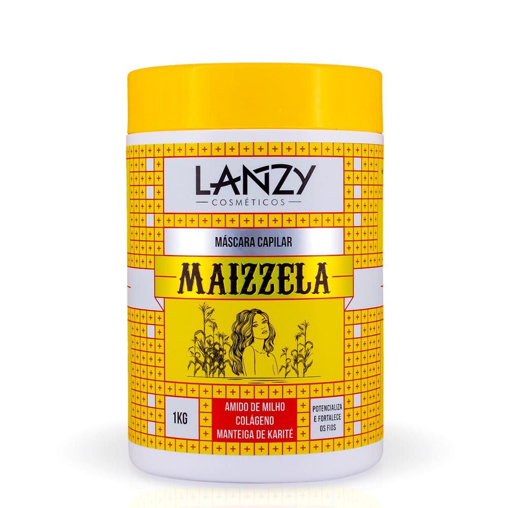 Máscara de Maizena Ultra Hidratação Maizzela 1kg Lanzy