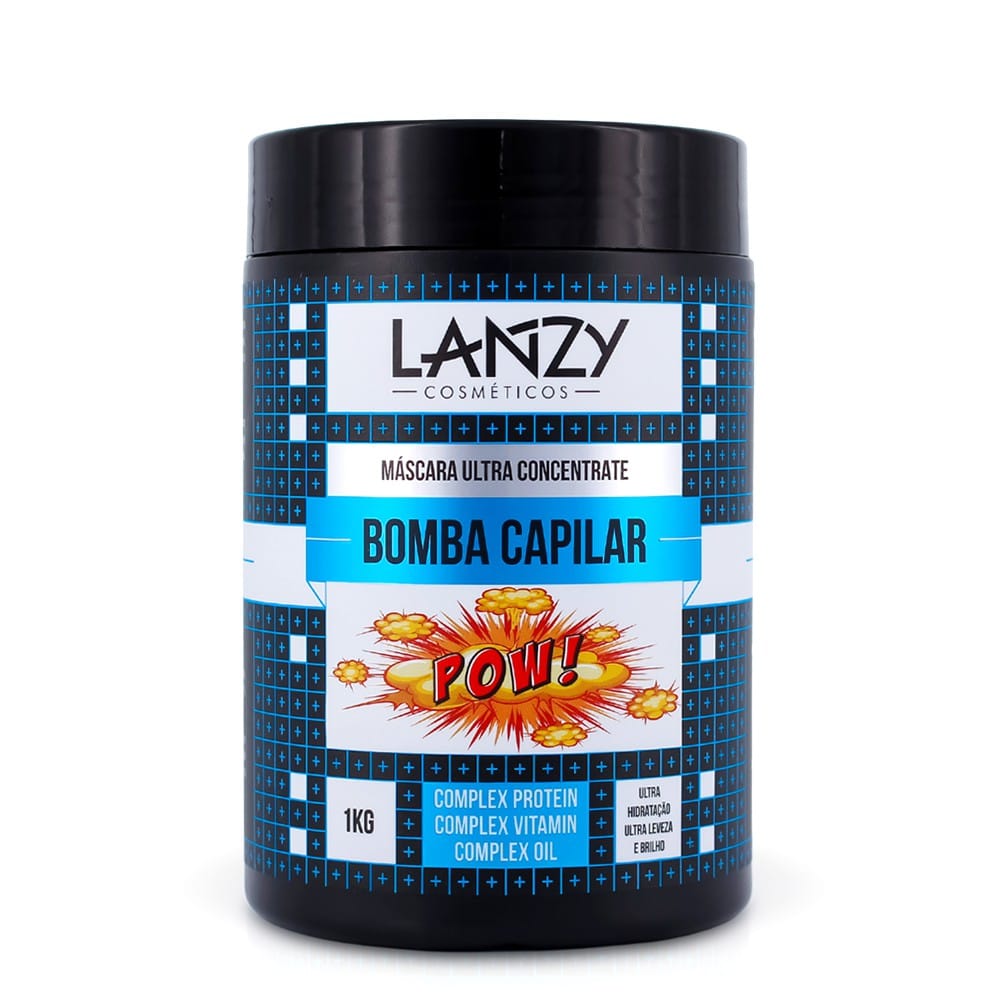 Máscara Ultra Hidratação bomba Capilar 1kg Lanzy