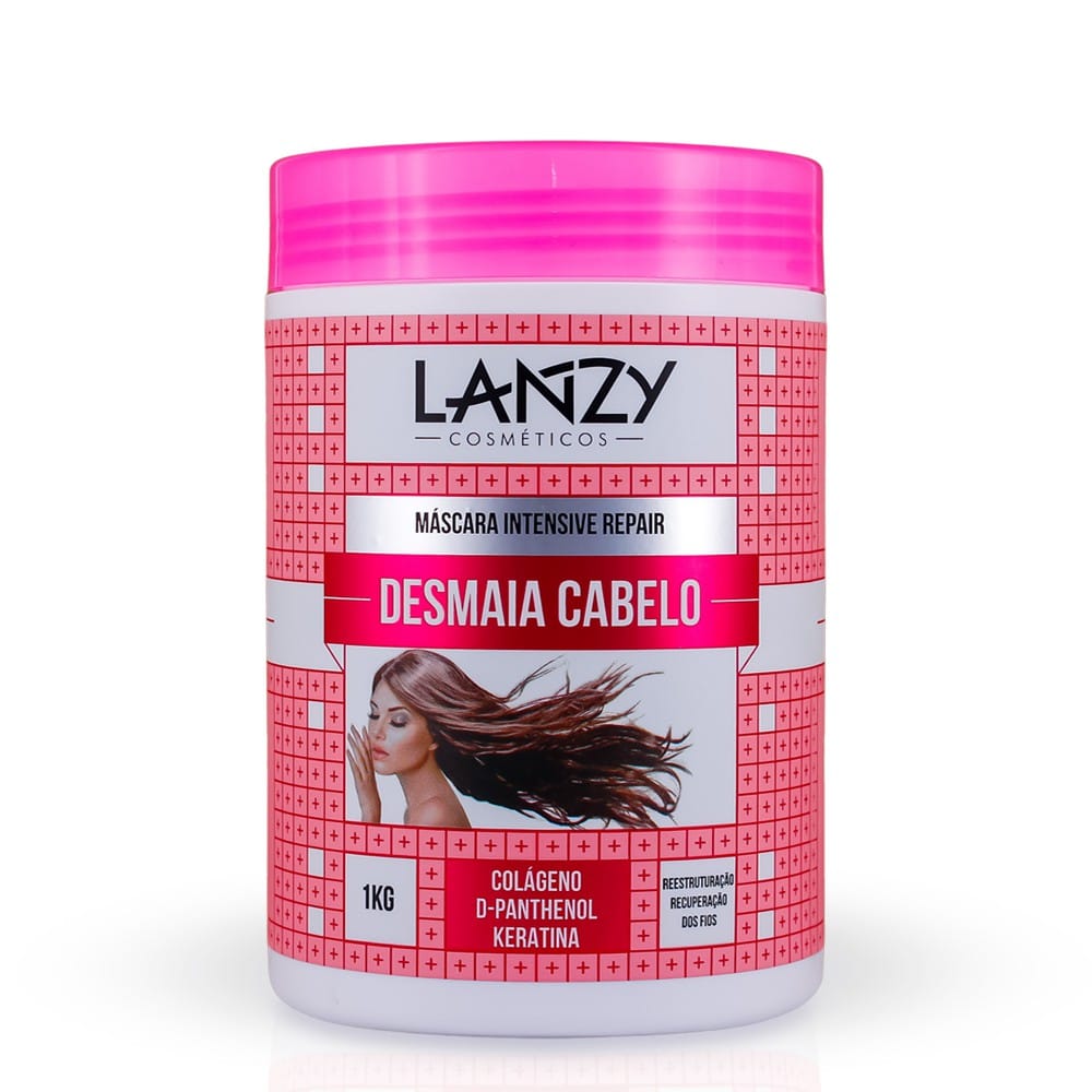 Máscara Ultra Hidratação Desmaia Cabelo 1kg Lanzy