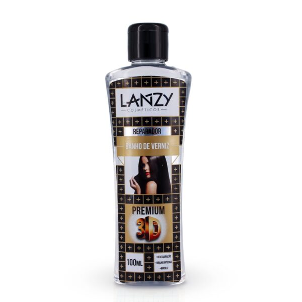 Kit 3 Reparadores de Pontas Verniz Oleo de Coco Oleo Ricino lanzy 100ml - Imagem 2