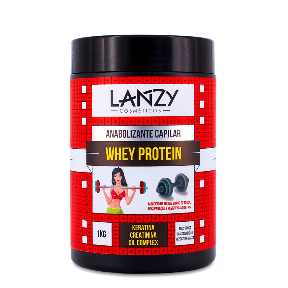 Creme Máscara Hidratação Anabolizante Capilar Whey Protein 1kg
