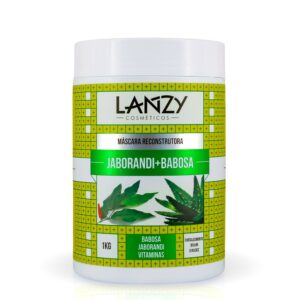 Creme Máscara Reconstrutora Jaborandi + Babosa 1kg Lanzy