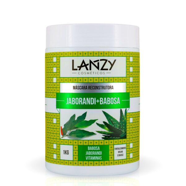 Creme Máscara Reconstrutora Jaborandi + Babosa 1kg Lanzy