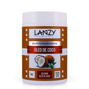 Creme Máscara Revitalizante Silicone Óleo De Coco 1kg Lanzy