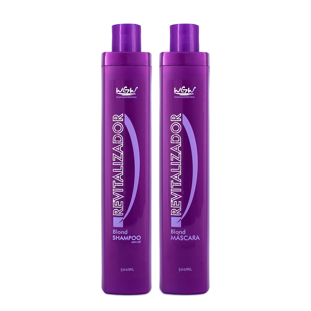 Kit Blond Revitalizador Capilar Shampoo E Máscara Wgw