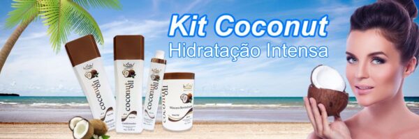 Kit Coconut Oil Profissional Hidratação Intensa Wgw Lanzy - Imagem 6