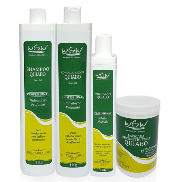 Kit Hidratação Profunda Quiabo Profissional Wgw - Imagem 2