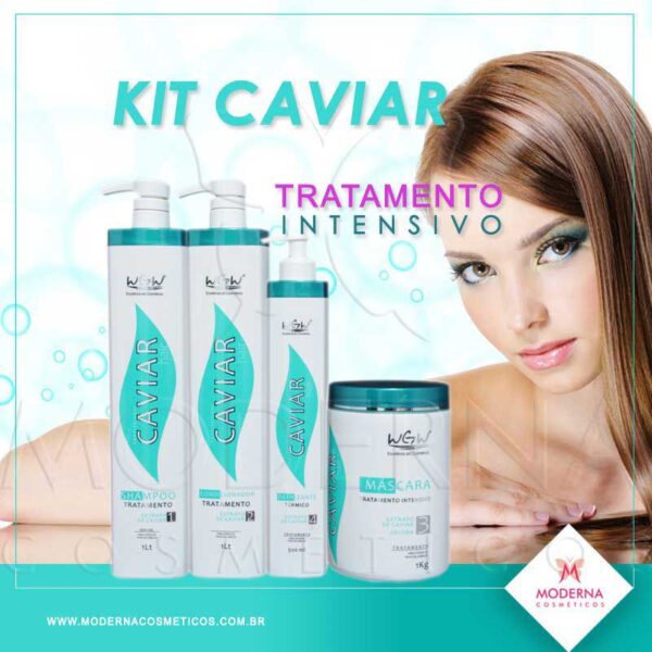 Kit Hidratação Tratamento Capilar Caviar Wgw - Profissional - Imagem 3