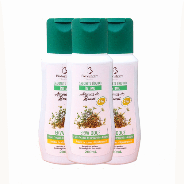 Sabonete Líquido Íntimo Erva Doce Aromas do Brasil Bio Instinto 200ml - Imagem 3