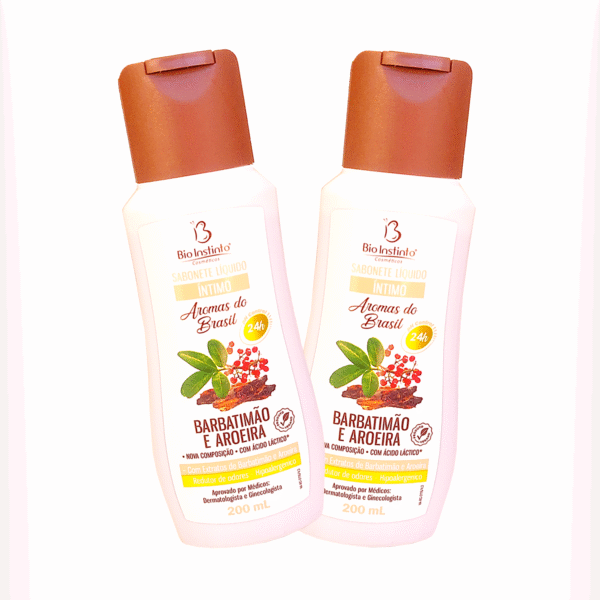 Sabonete Líquido Íntimo Barbatimão e Aroeira Aromas do Brasil Bio Instinto 200ml - Imagem 3