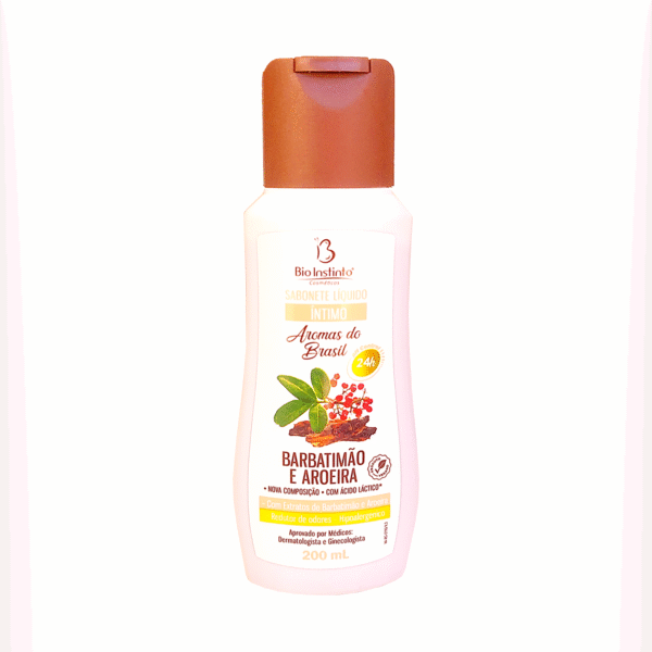 Sabonete Líquido Íntimo Barbatimão e Aroeira Aromas do Brasil Bio Instinto 200ml