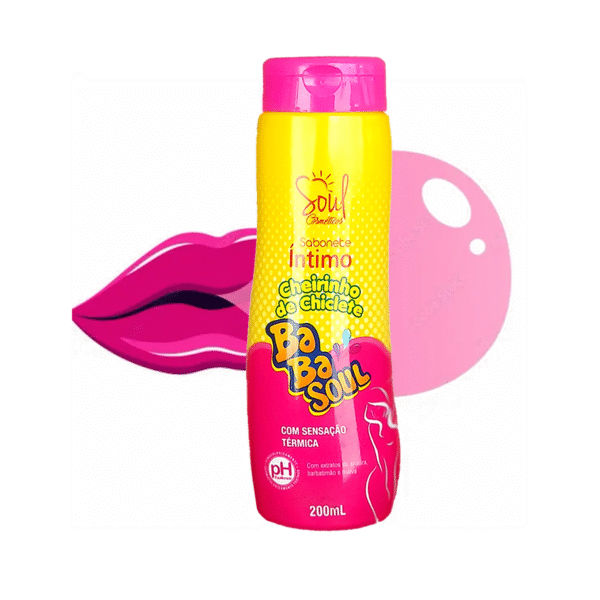 Kit 3 Sabonetes Íntimos Feminino Cheiro de Chiclete Babalu Soul Cosméticos - Imagem 2