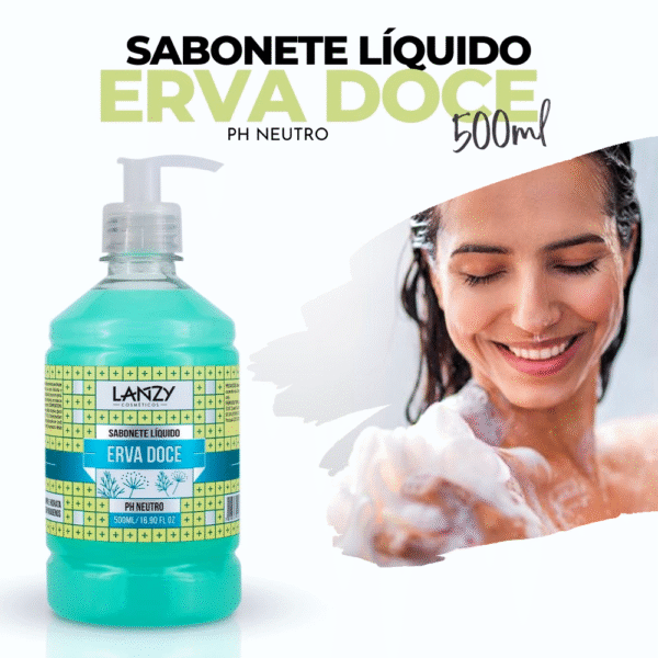 Sabonete Líquido de Erva Doce Lanzy 500ml - Imagem 2