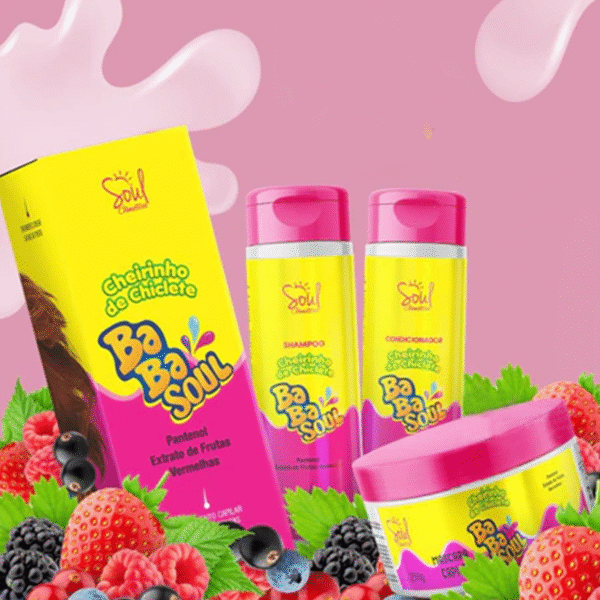 Kit Shampoo e Condicionador Babasoul Mascara Hidratação Soul Cosméticos - Imagem 3