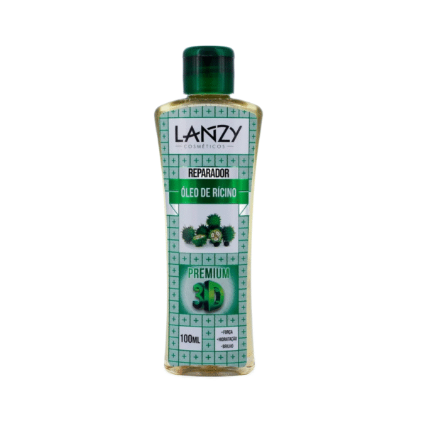 Kit 02 Reparadores de Pontas Oleo Ricino lanzy Premium 3d 100ml - Imagem 2