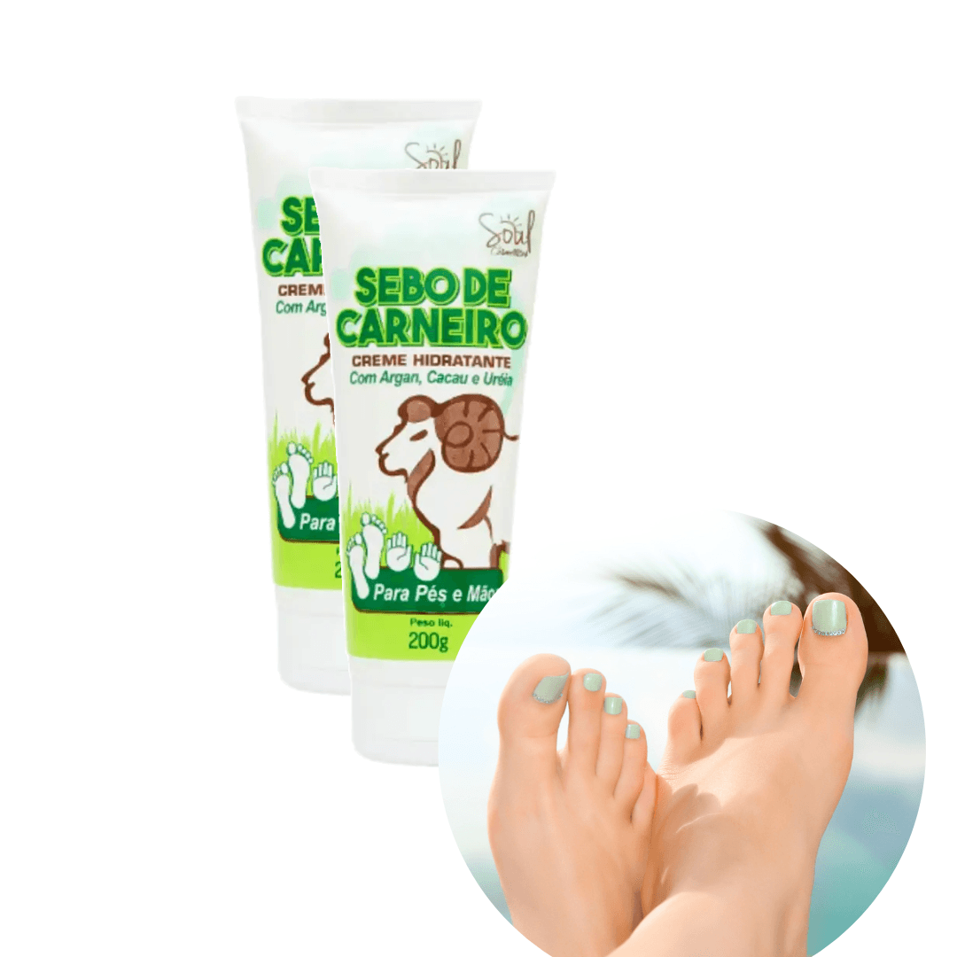 Creme Hidratante Sebo de Carneiro Pés e Mãos Soul 200g 4