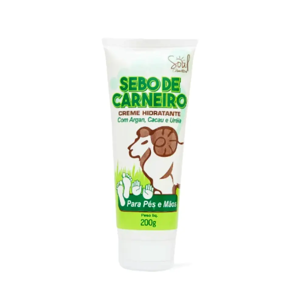 Creme Hidratante Sebo de Carneiro Pés e Mãos Soul 200g