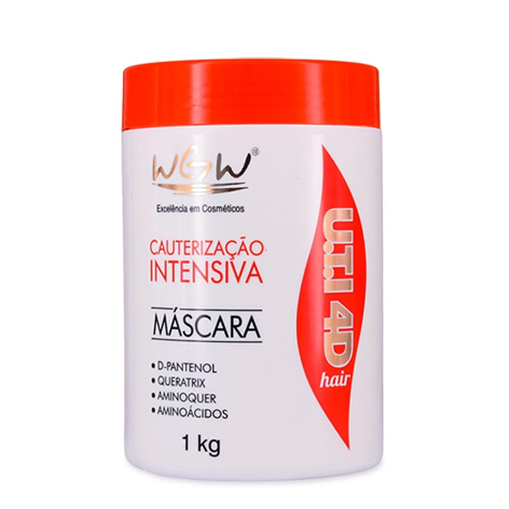 Creme Máscara Hidratação Cauterização Intensiva Uti 4d Hair Wgw 1 LItro