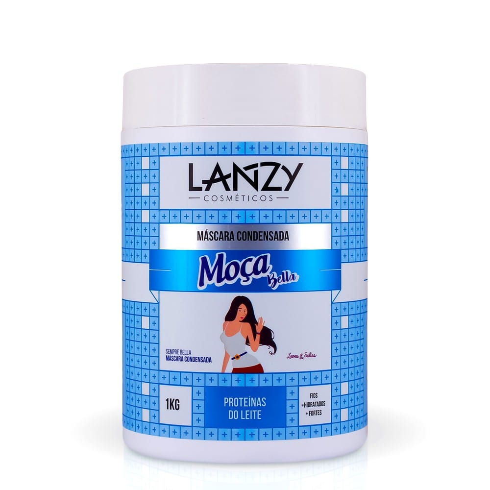 Creme Máscara Hidratação Condensada Moça Bella 1kg Lanzy