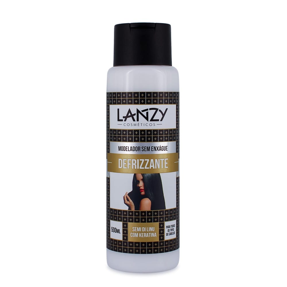 Defrizante Semi Di Linu Com Keratina Modelador Lanzy 500ml