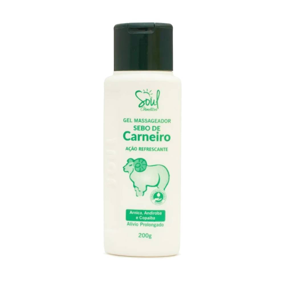 Gel Massageador Sebo de Carneiro 200g Soul Cosméticos