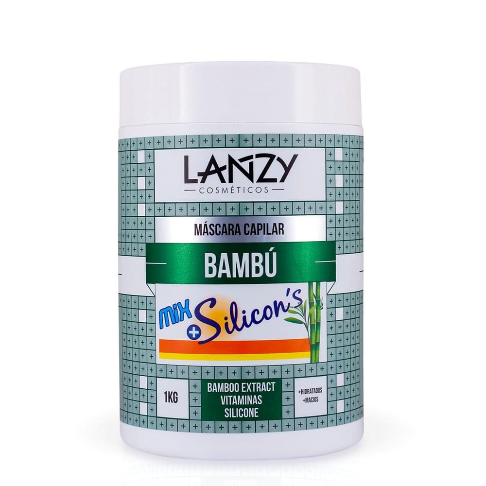 Máscara Hidratação Capilar Bambu Cabelos Macios 1kg Lanzy