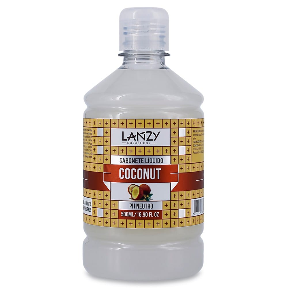 Sabonete Líquido de Côco Coconut Lanzy 500ml
