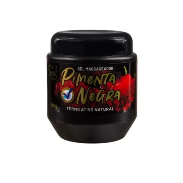 Gel Massageador Pimenta Negra Soul Cosméticos 240g - Imagem 2