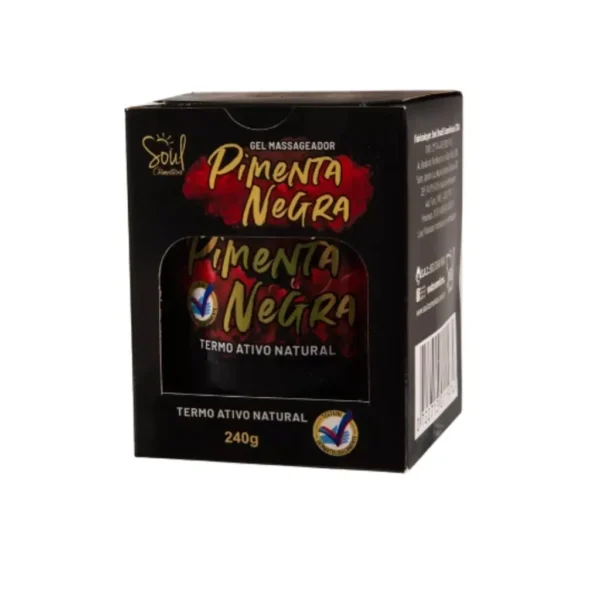 Gel Massageador Pimenta Negra Soul Cosméticos 240g - Imagem 3