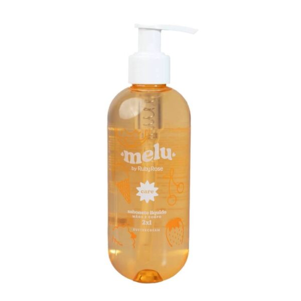 Sabonete Líquido Melu Ruby Rose ButterCream Mãos Corpo 250ML
