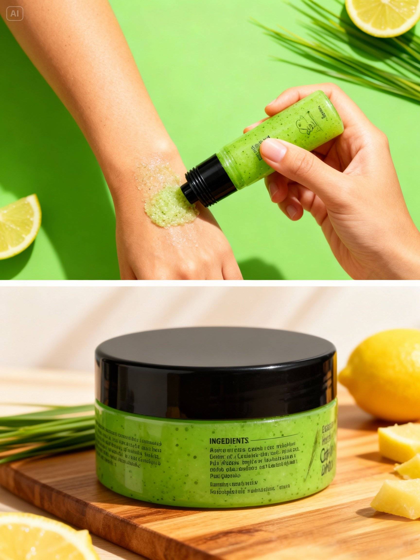 Esfoliante Hidratante Corpo e Rosto Capim Limão Soul Cosméticos 180g 3