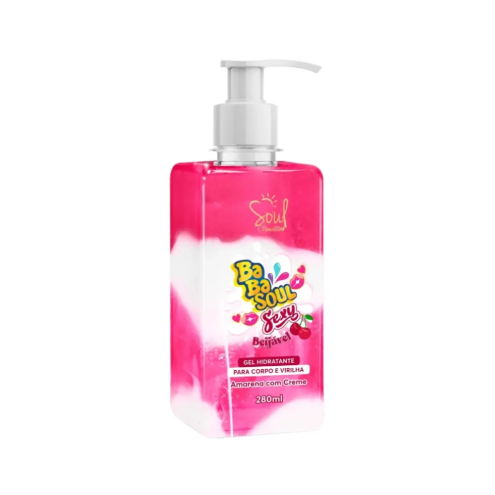 Gel Hidratante Corpo e Virilha Amorena Com Creme Babasoul 280 g
