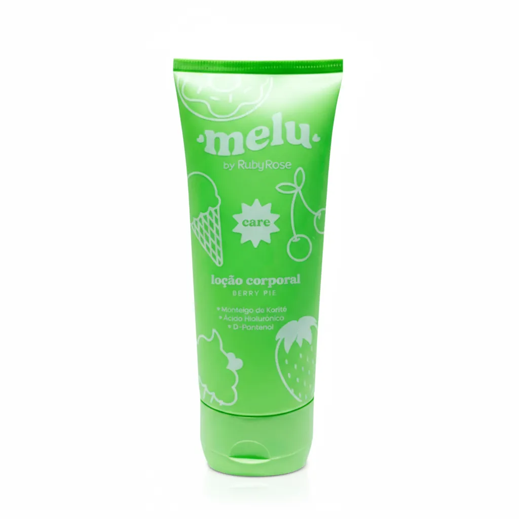 Loção Corporal Melu by Ruby Rose Hidratante Berry Pie 200 ml