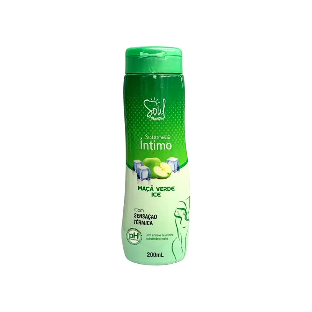 Sabonete Íntimo Maçã Verde Ice Soul 200ml Higiene Feminina